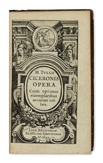 CICERO, MARCUS TULLIUS.  Opera.  10 vols.  1642